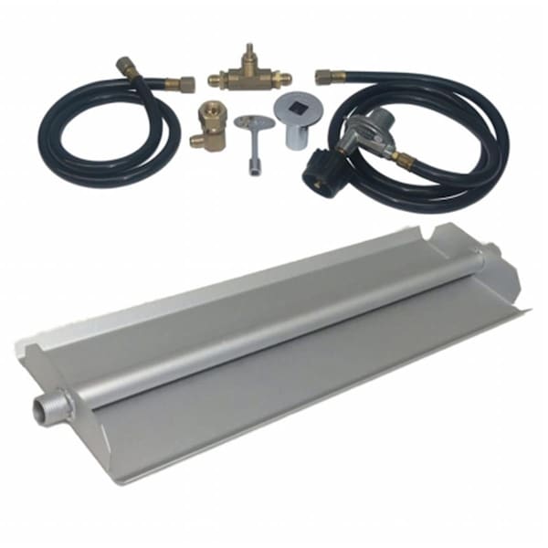 Sleep Ez 18 in. 14GA Powder Coated Linear Burner Pan Kit, Liquid Propane SL1617952 - main